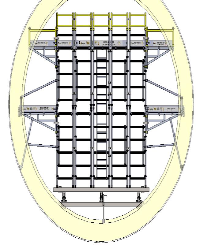 Schach aluminium access system in use