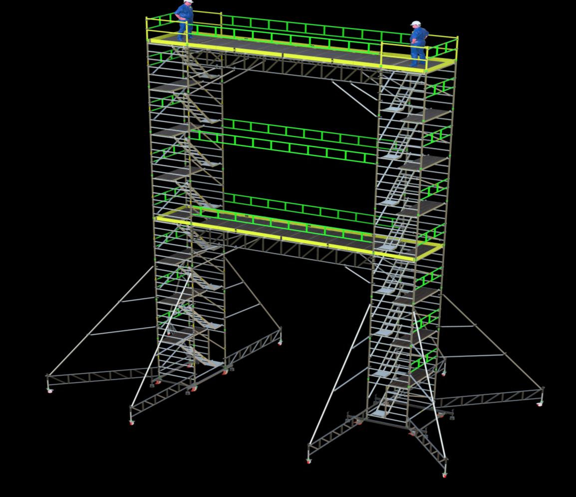 Schach aluminium access system in use