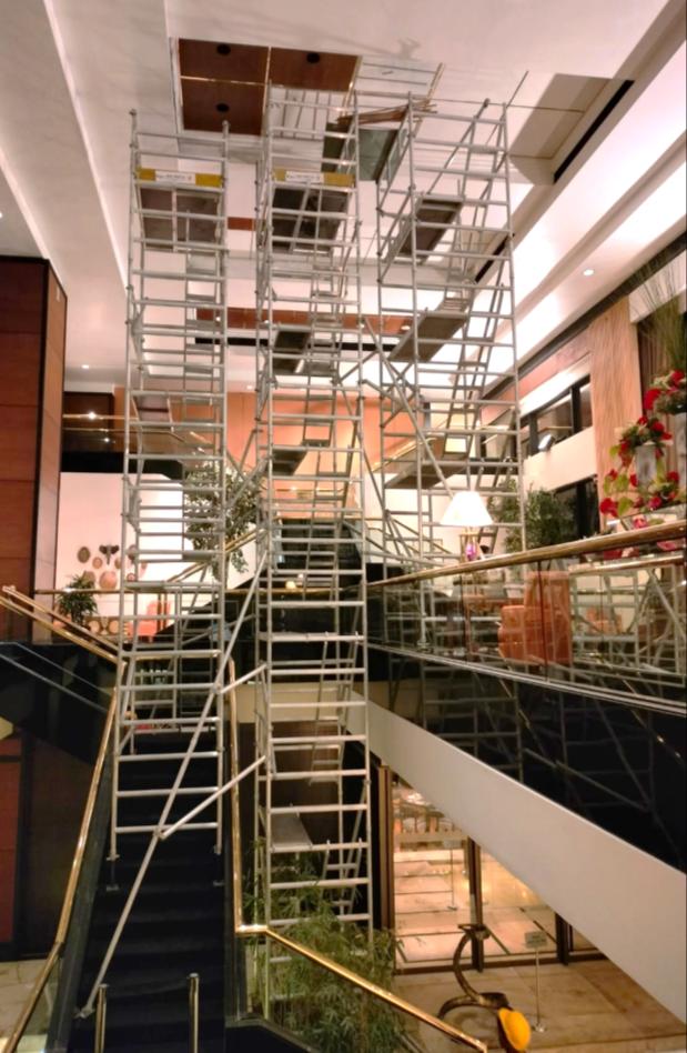 Schach aluminium access system in use