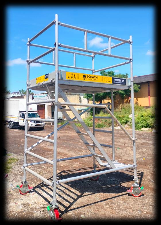 Schach aluminium access system in use